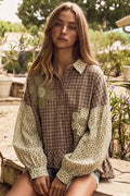 Plaid Button-up Shirt