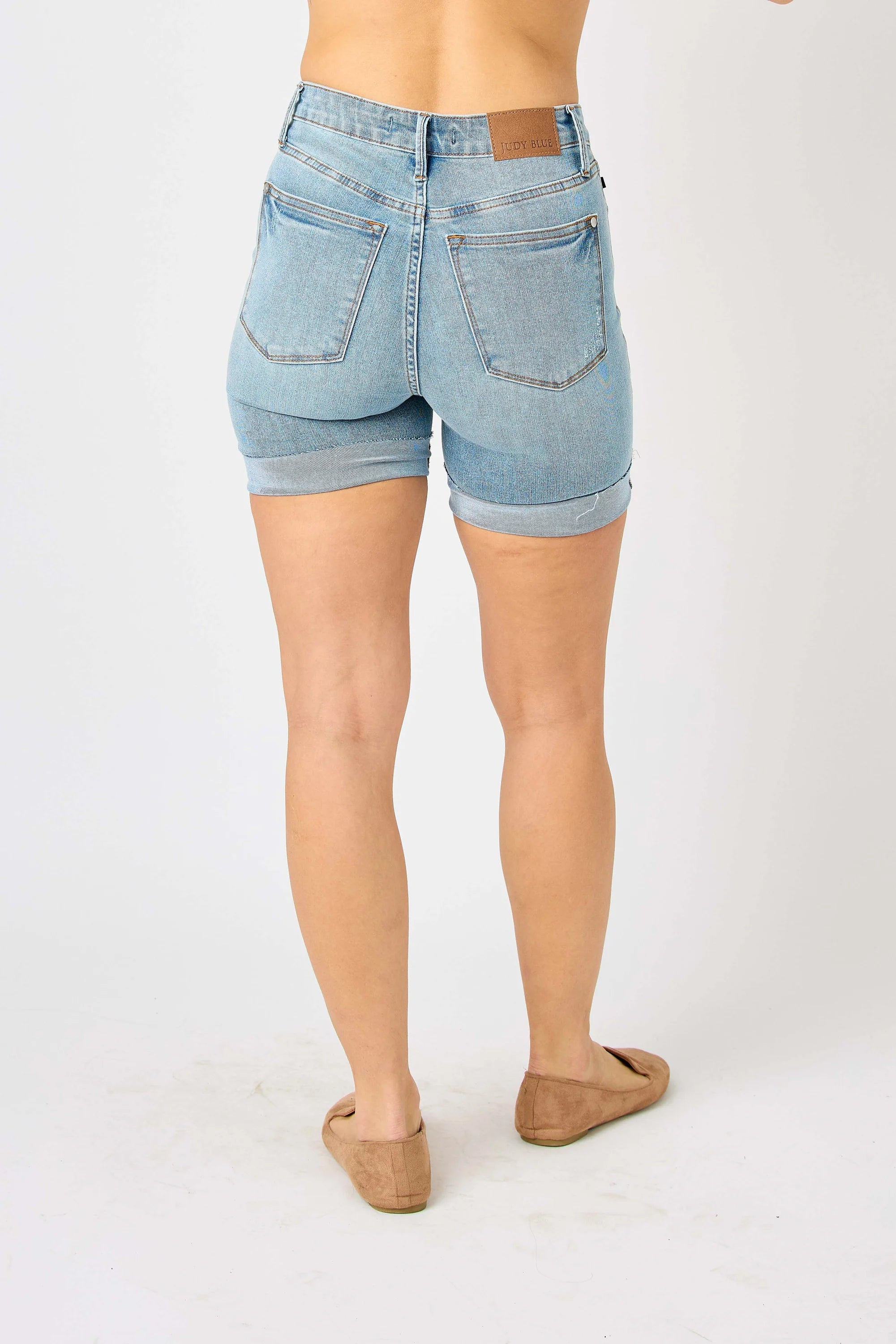HW Mineral Wash Destroy BF Shorts