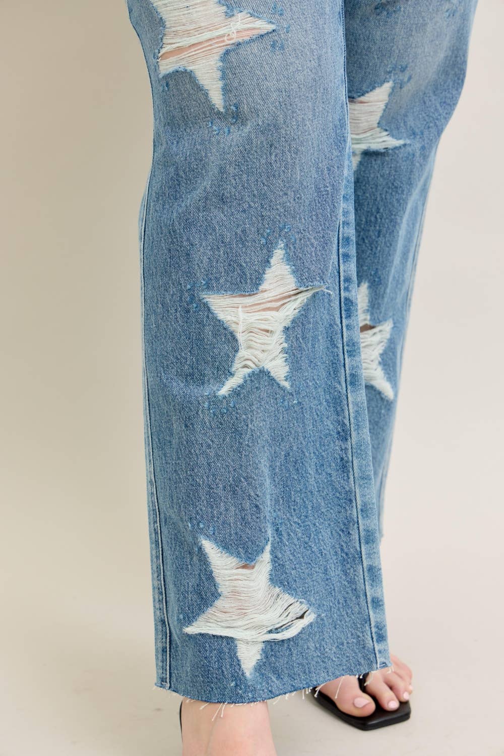 HW Rigid Magic Star Shaped Destroy 90's Straight - PLUS