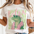 Summer Later Gator Stripes Alligator Preppy Graphic Tee