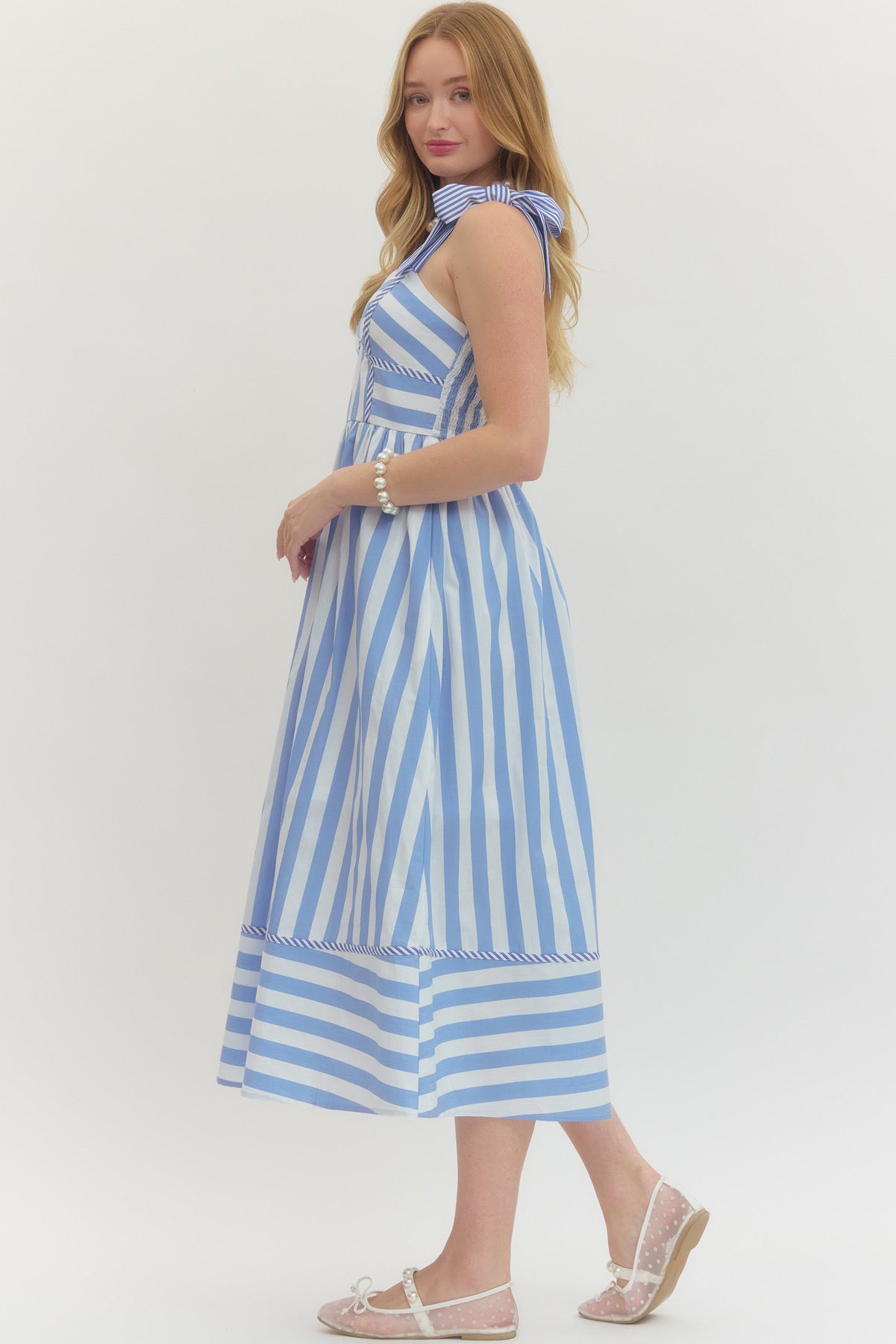 Striped Midi Dress