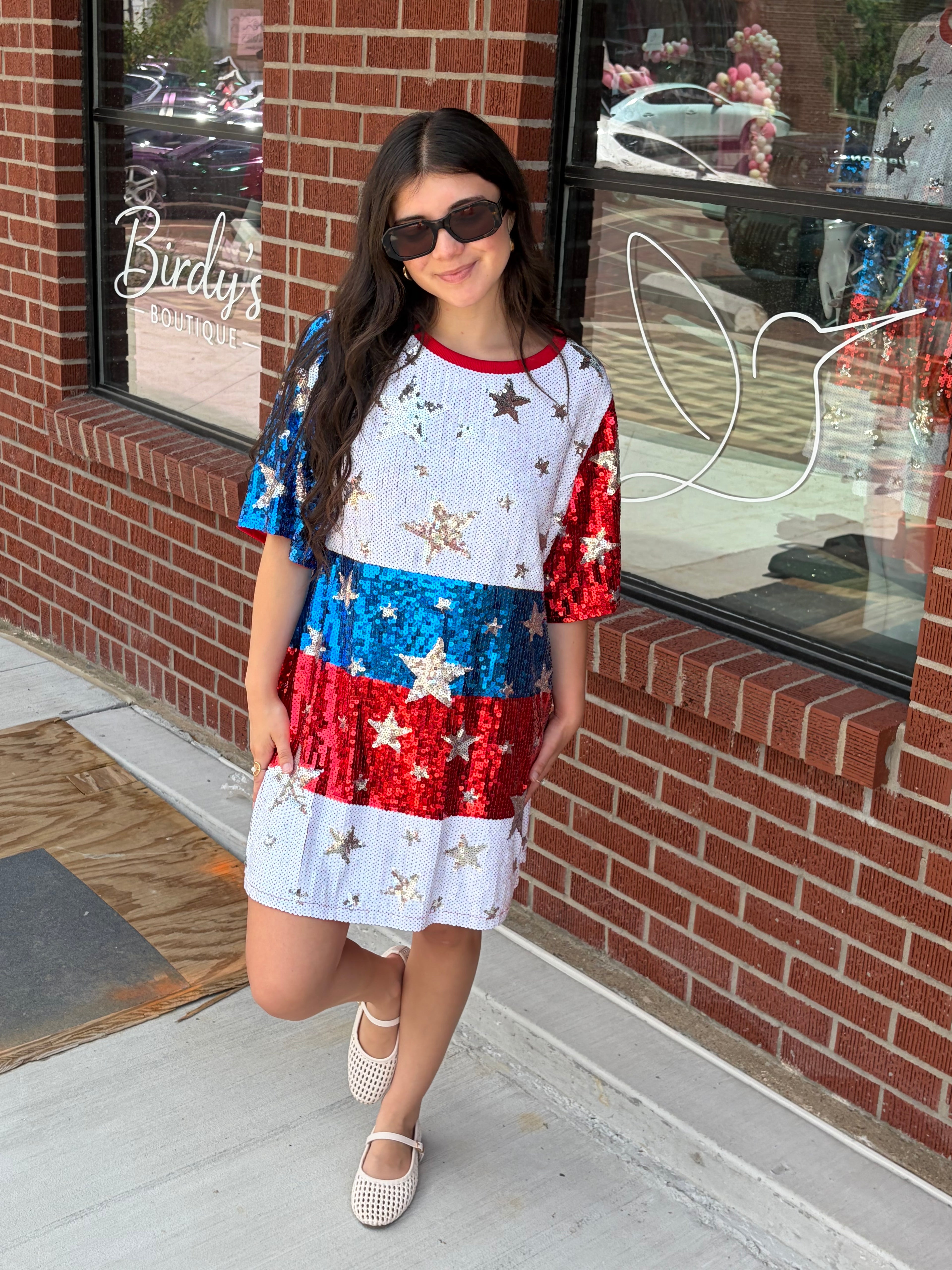 Stars & Stirpes Sequin Dress