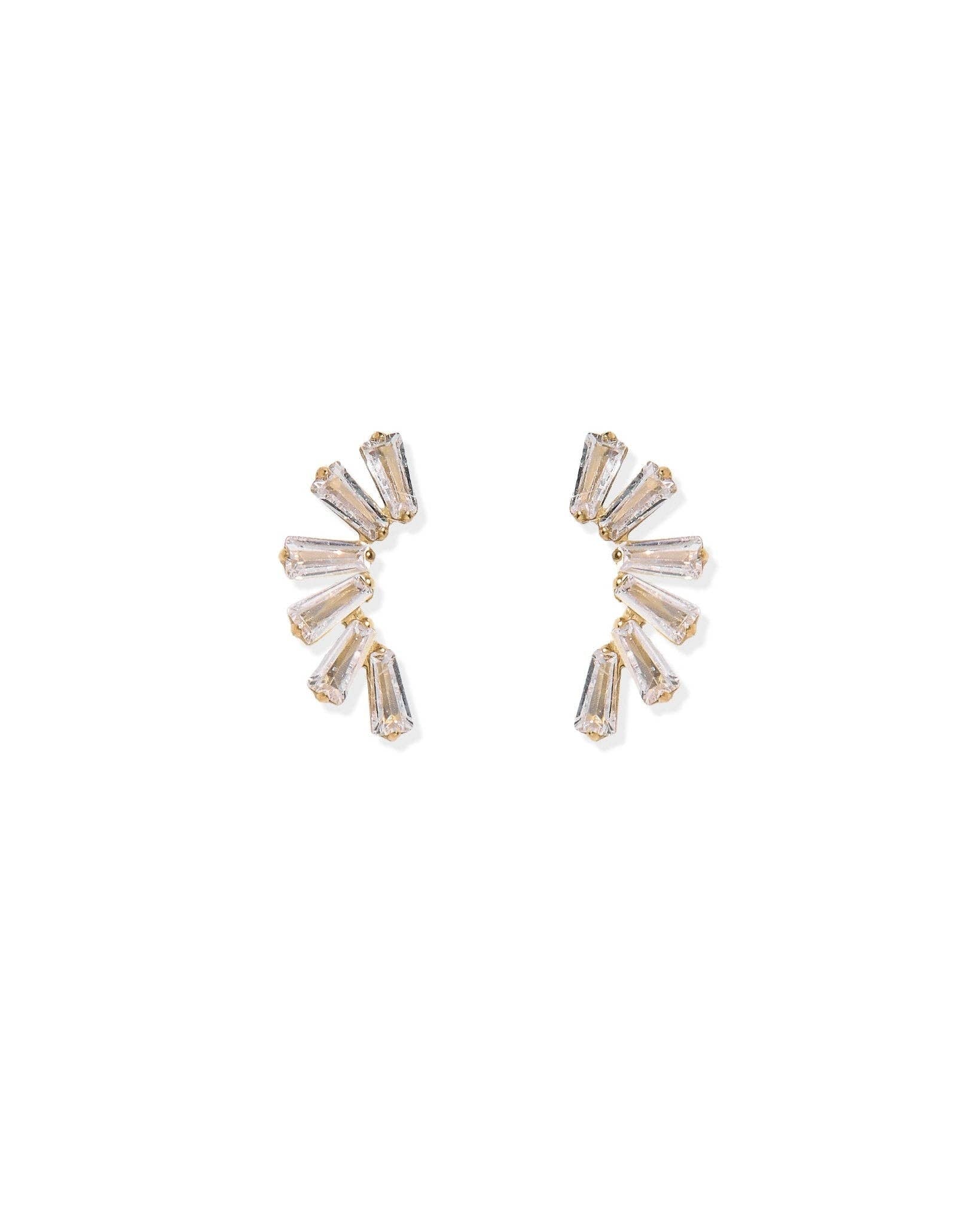 Screwback Stud Earrings - Delaney Gold