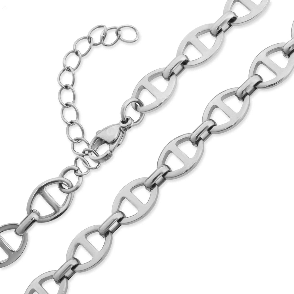 18K Gold PVD Stainless Steel Thick Oval Chain Necklace