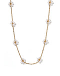 Necklace - Gracie Flower Pearl