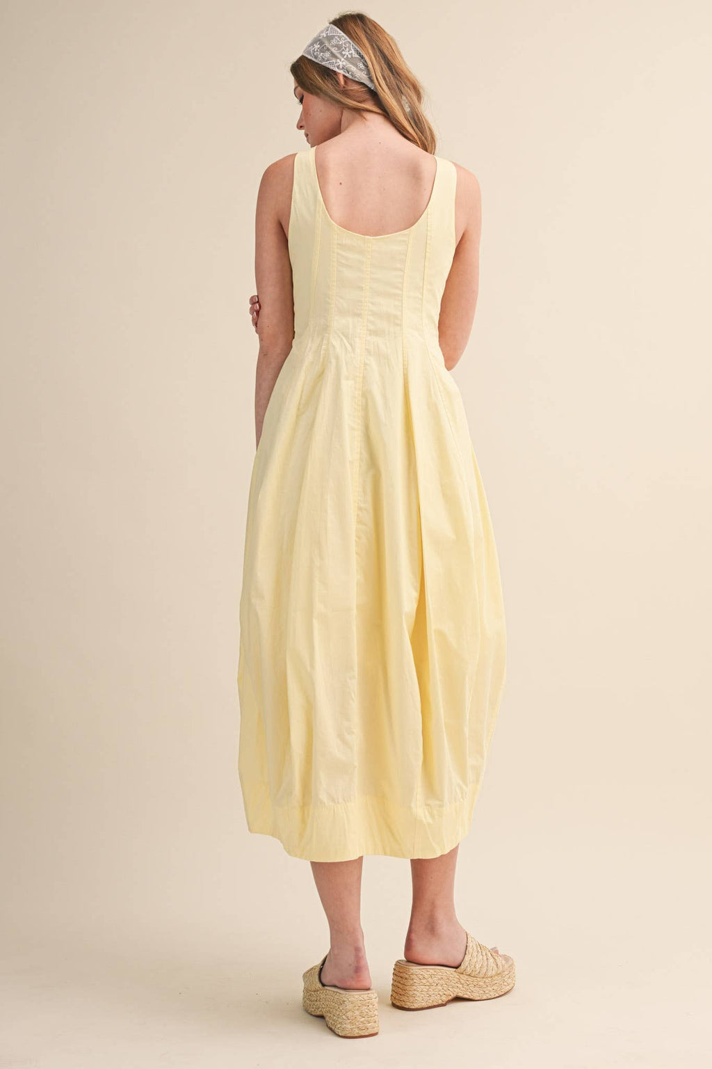 TULIP HEM MIDI DRESS