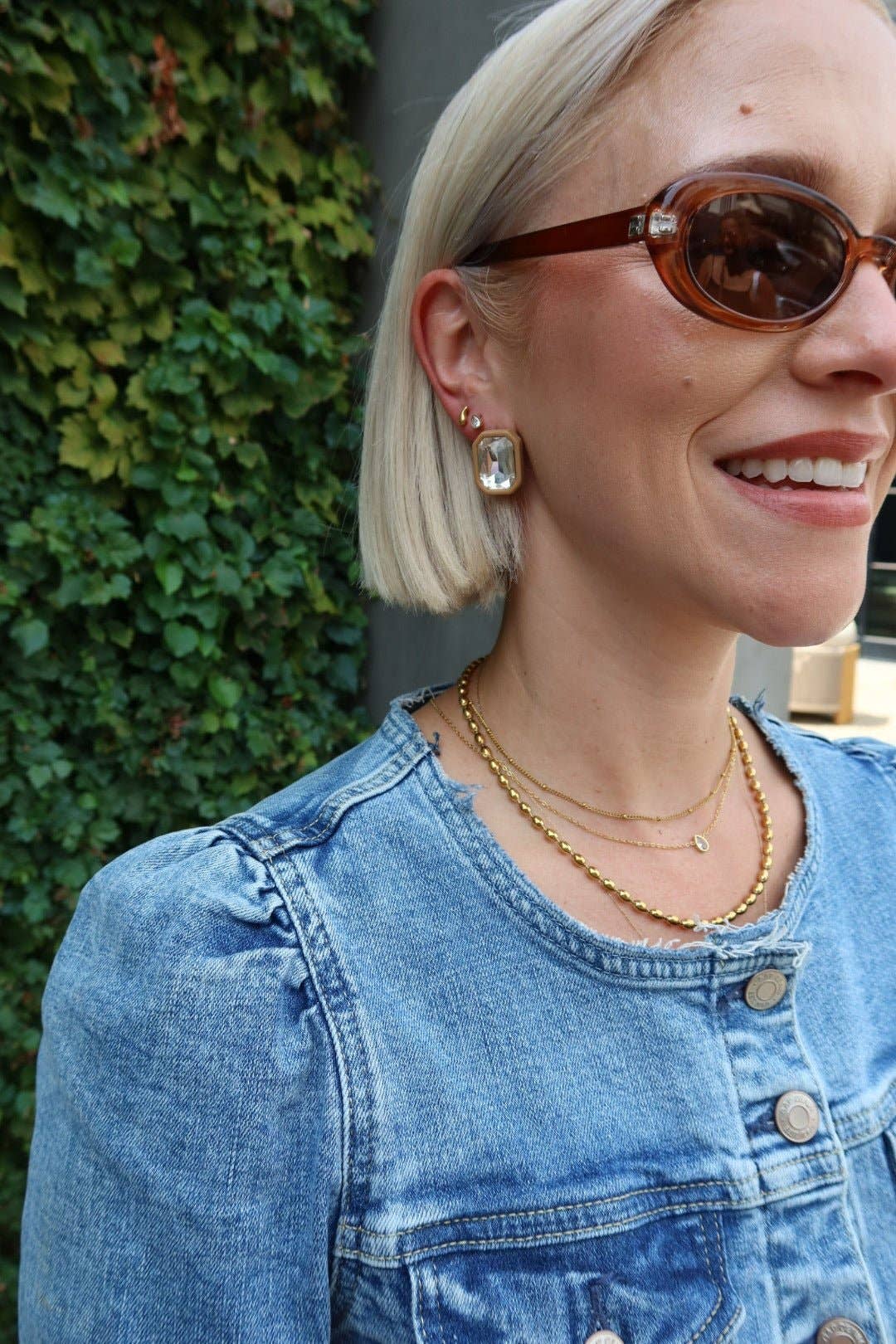 Necklace - Paloma Pear Drop Gold