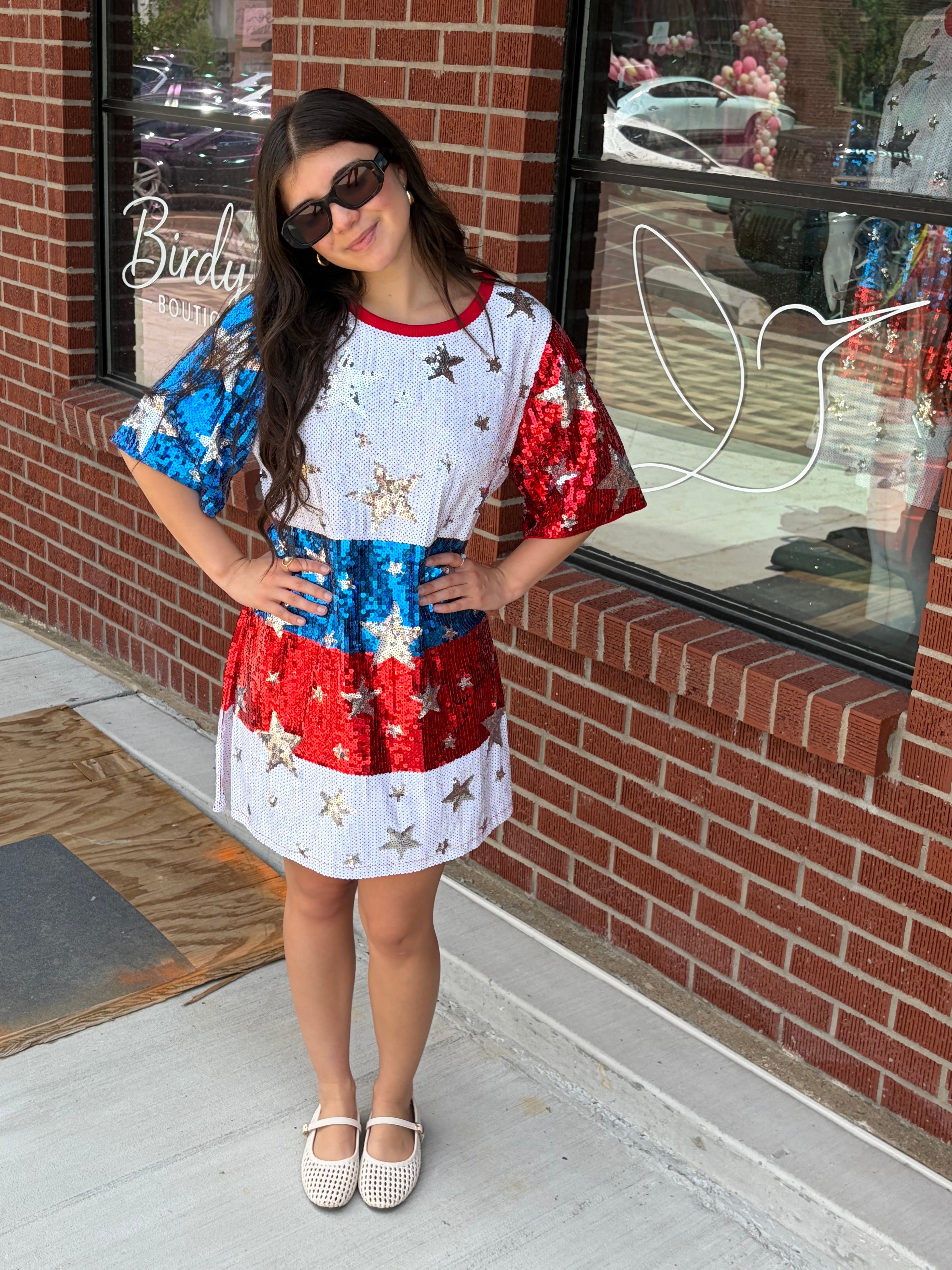 Stars & Stirpes Sequin Dress