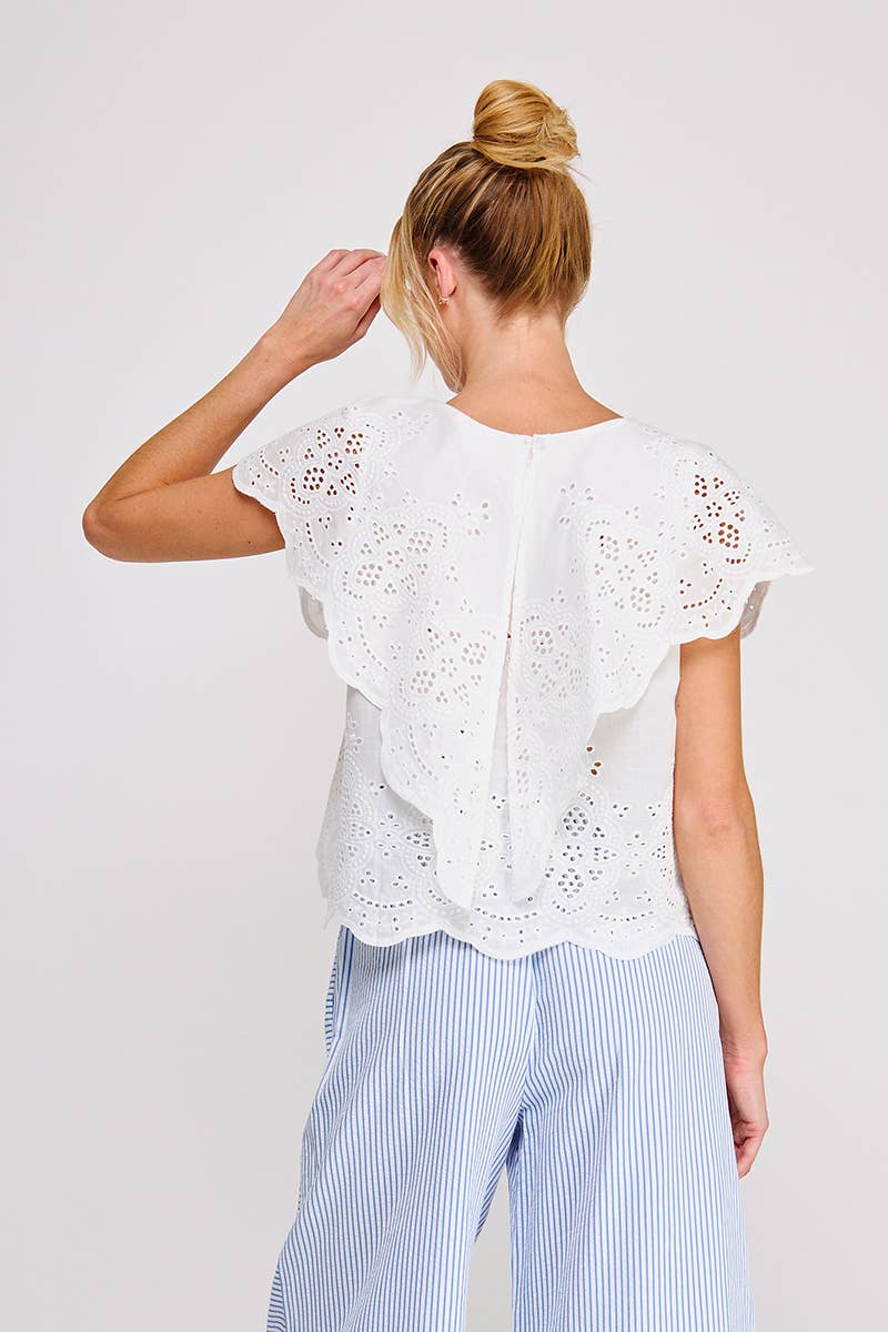 Eyelet Butterfly Top