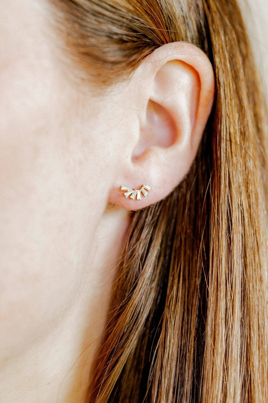 Screwback Stud Earrings - Delaney Gold