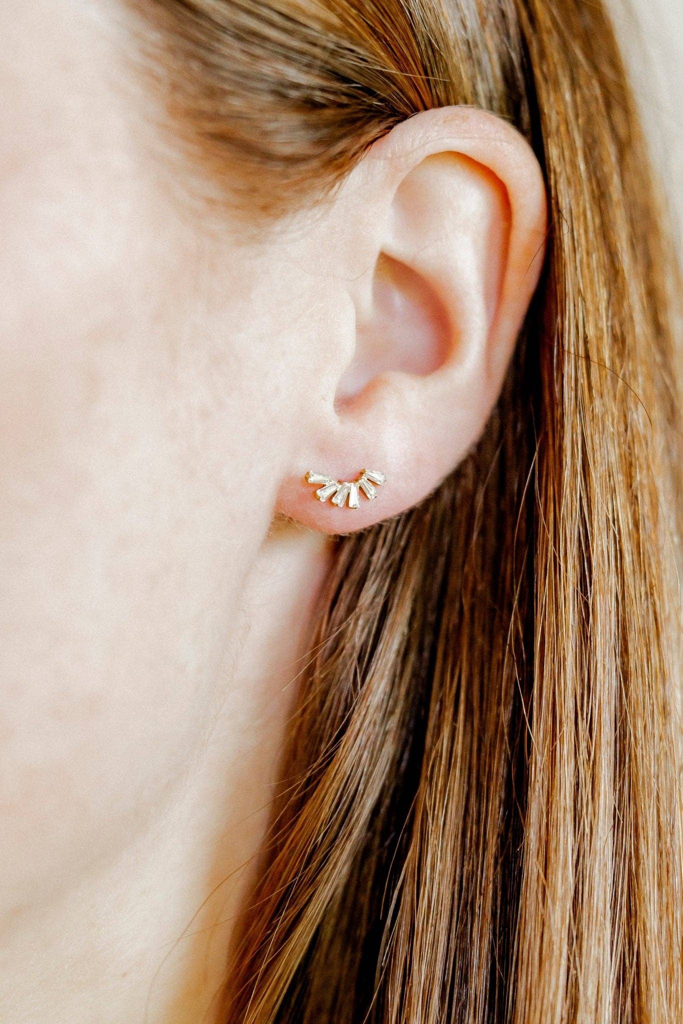 Screwback Stud Earrings - Delaney Gold