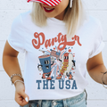 Party in the USA Retro USA American Vintage  Graphic Tee
