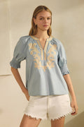 Cotton Poplin Top