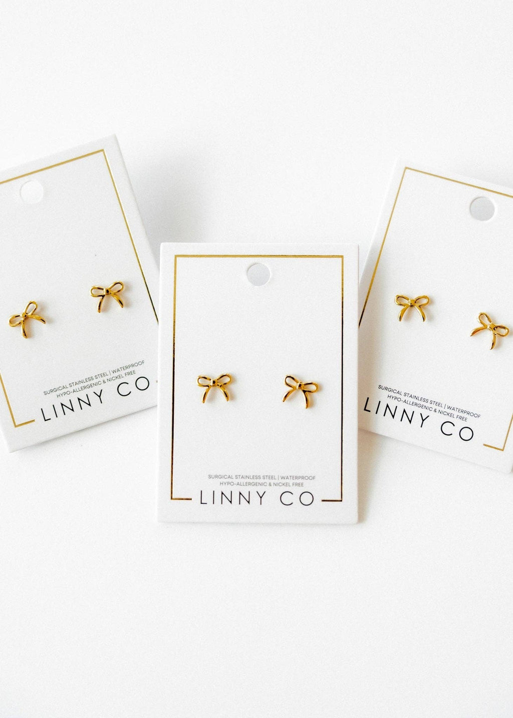 Screwback Stud Earrings - Sadie - Gold