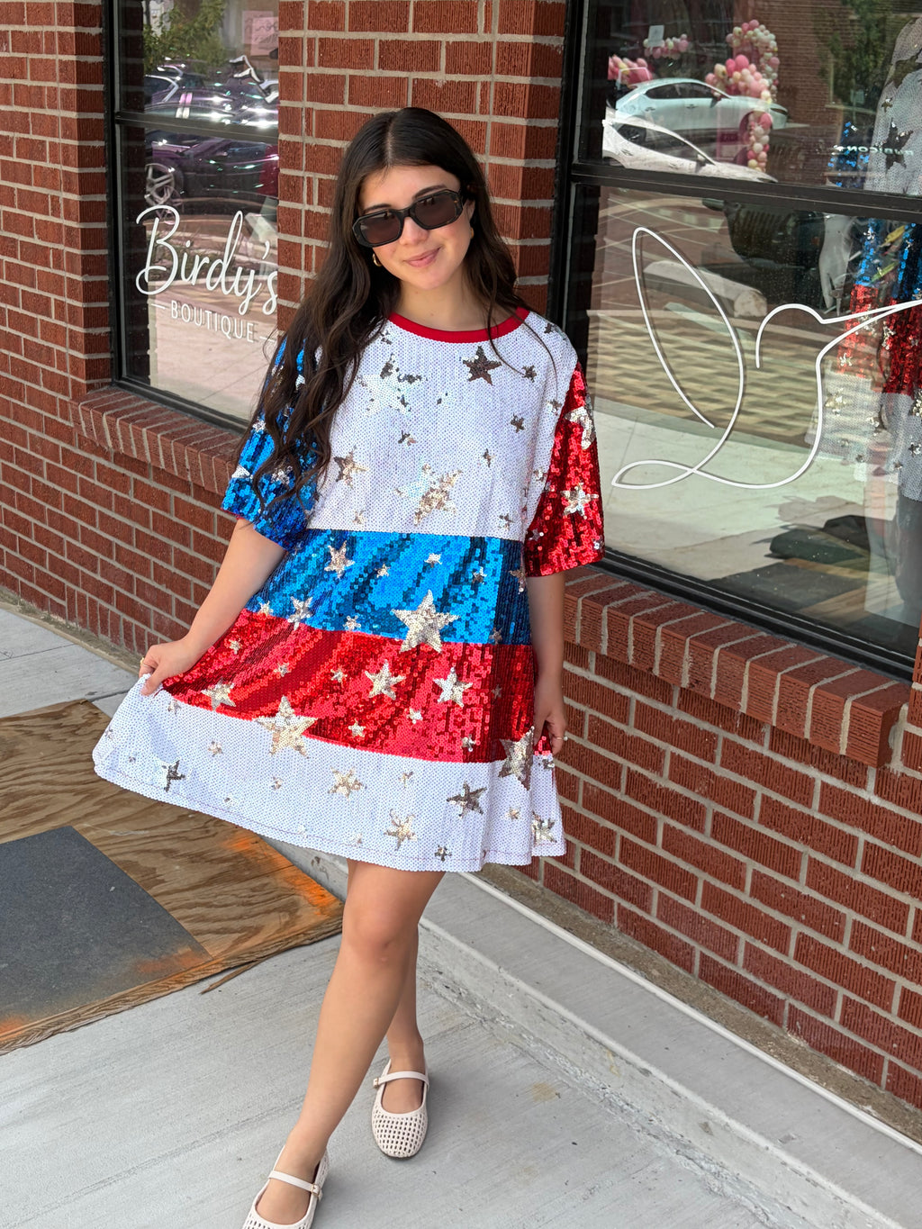 Stars & Stirpes Sequin Dress
