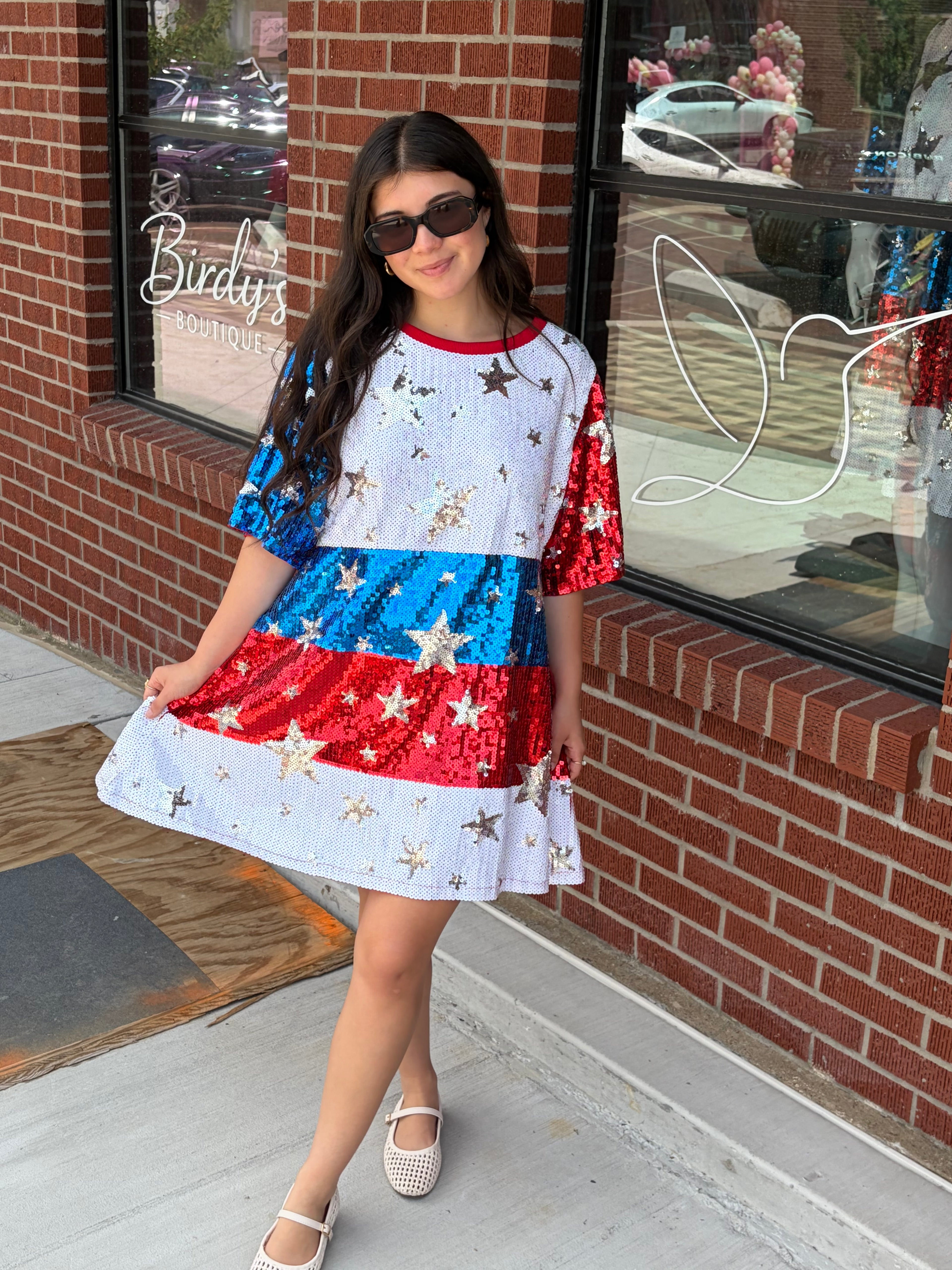 Stars & Stirpes Sequin Dress