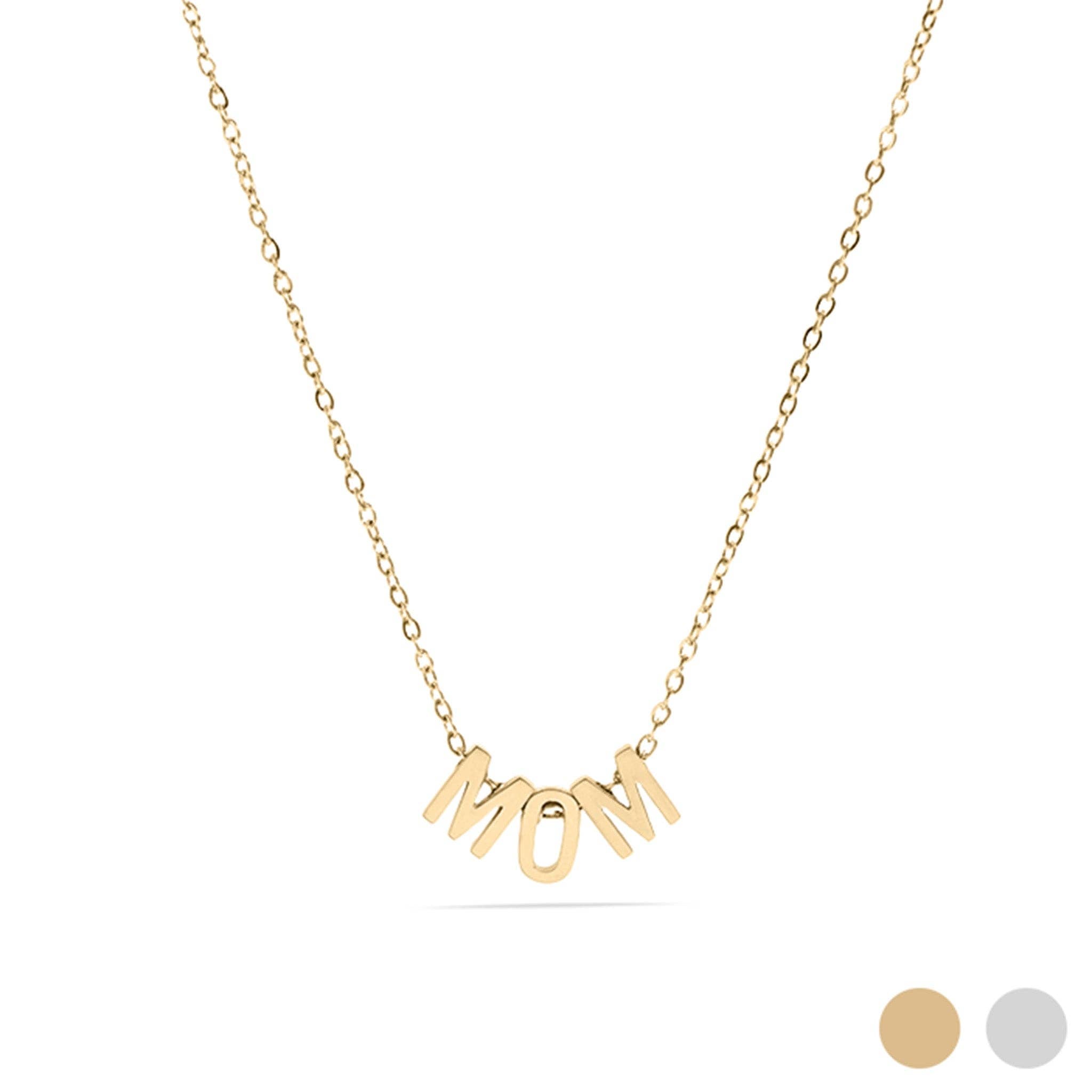 18K Gold PVD Stainless Steel Mom Necklace