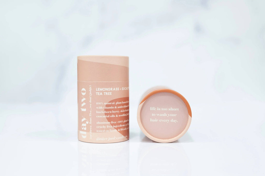 Day two • 100% natural dry shampoo