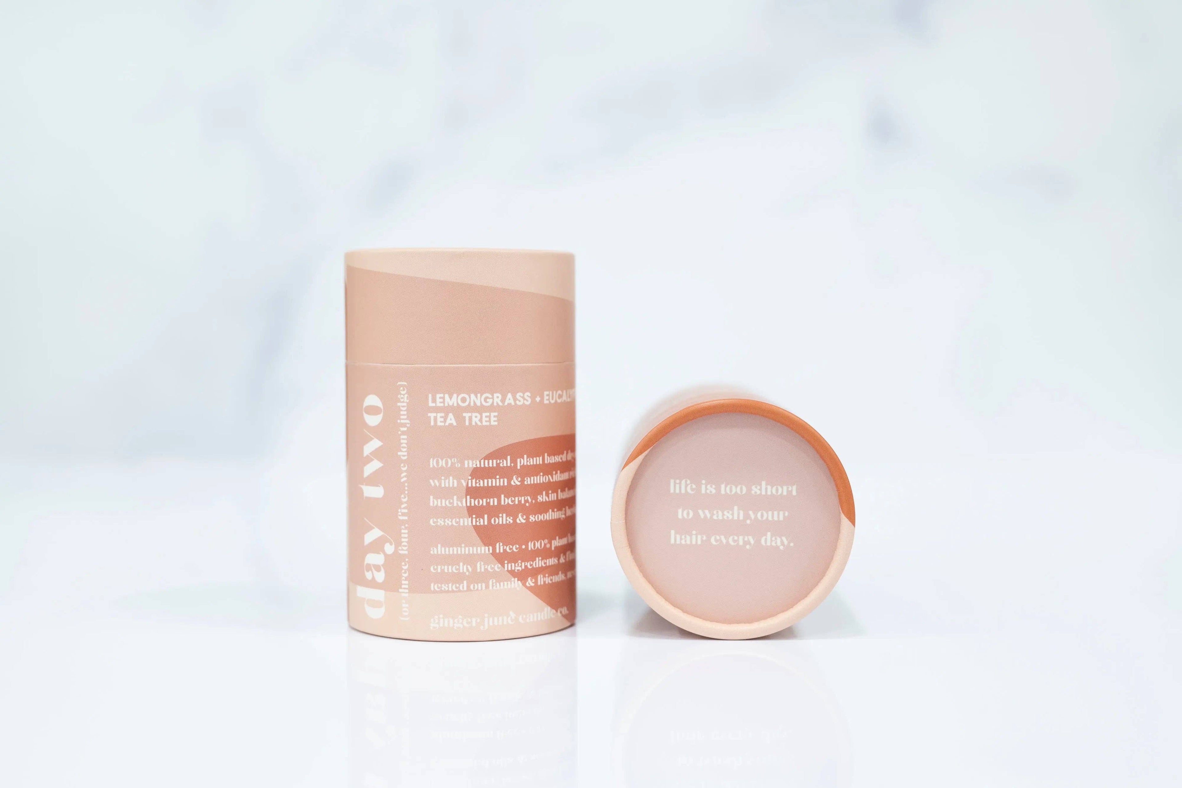 Day two • 100% natural dry shampoo