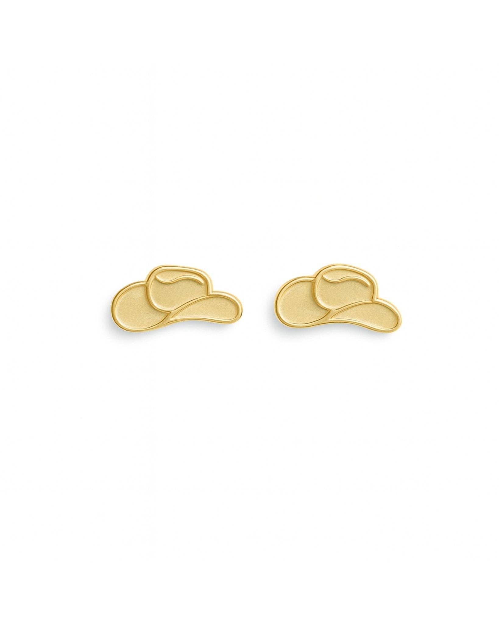 Screwback Stud Earrings - Cowgirl Hat
