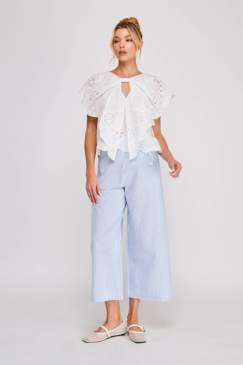 Eyelet Butterfly Top