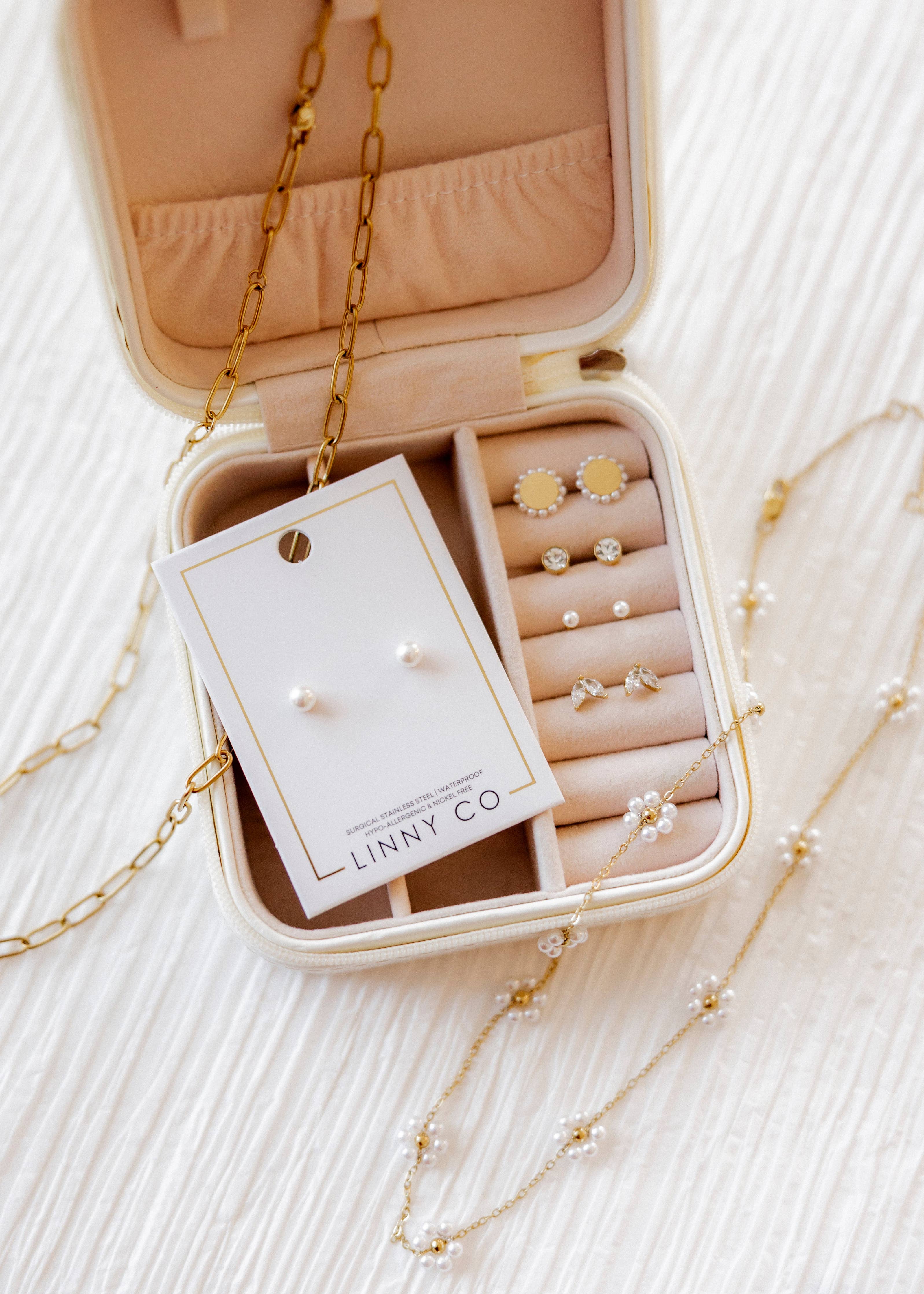 Necklace - Gracie Flower Pearl