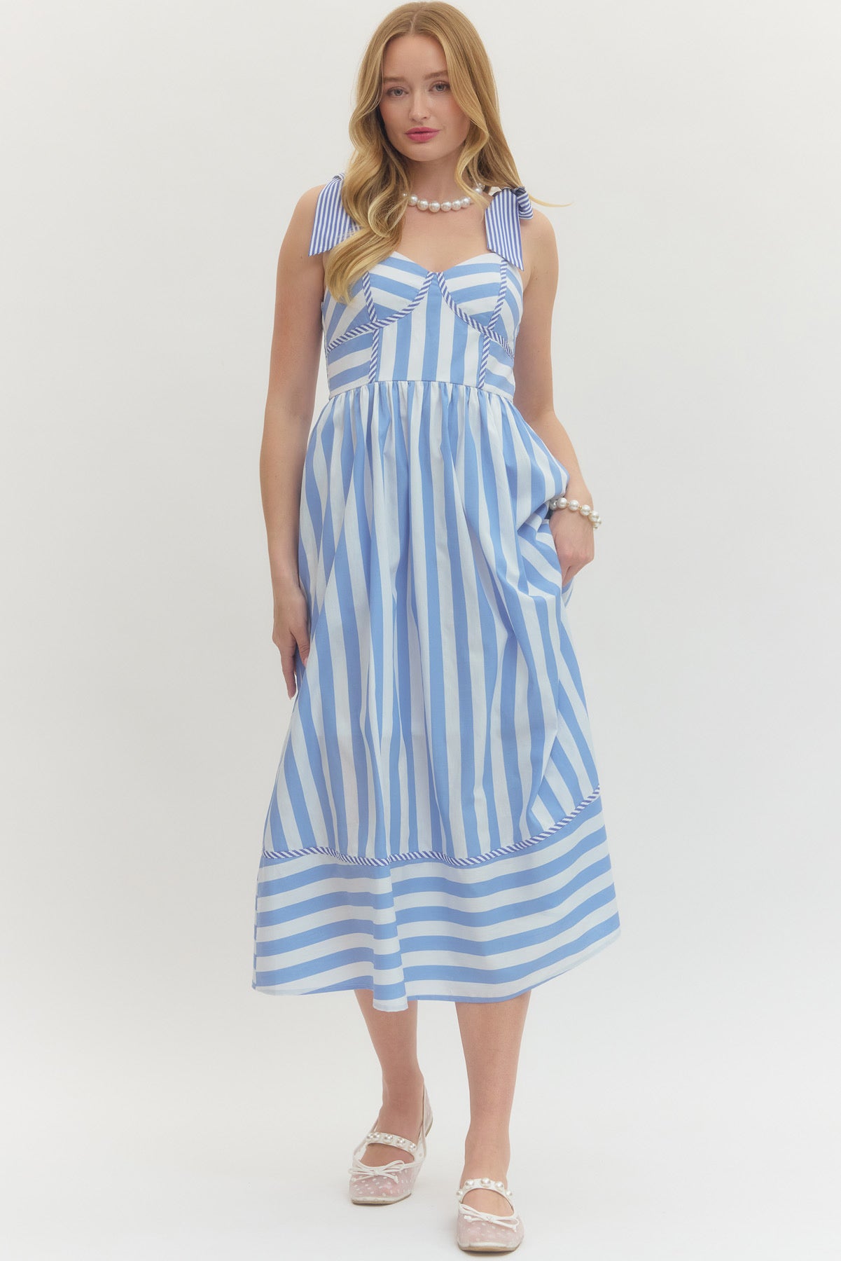 Striped Midi Dress