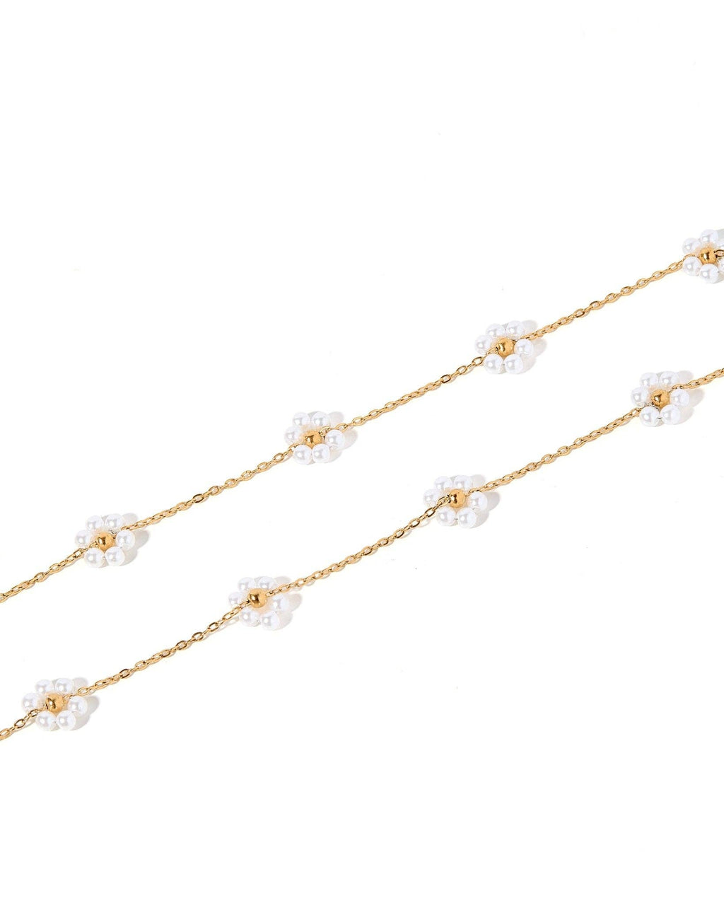 Necklace - Gracie Flower Pearl