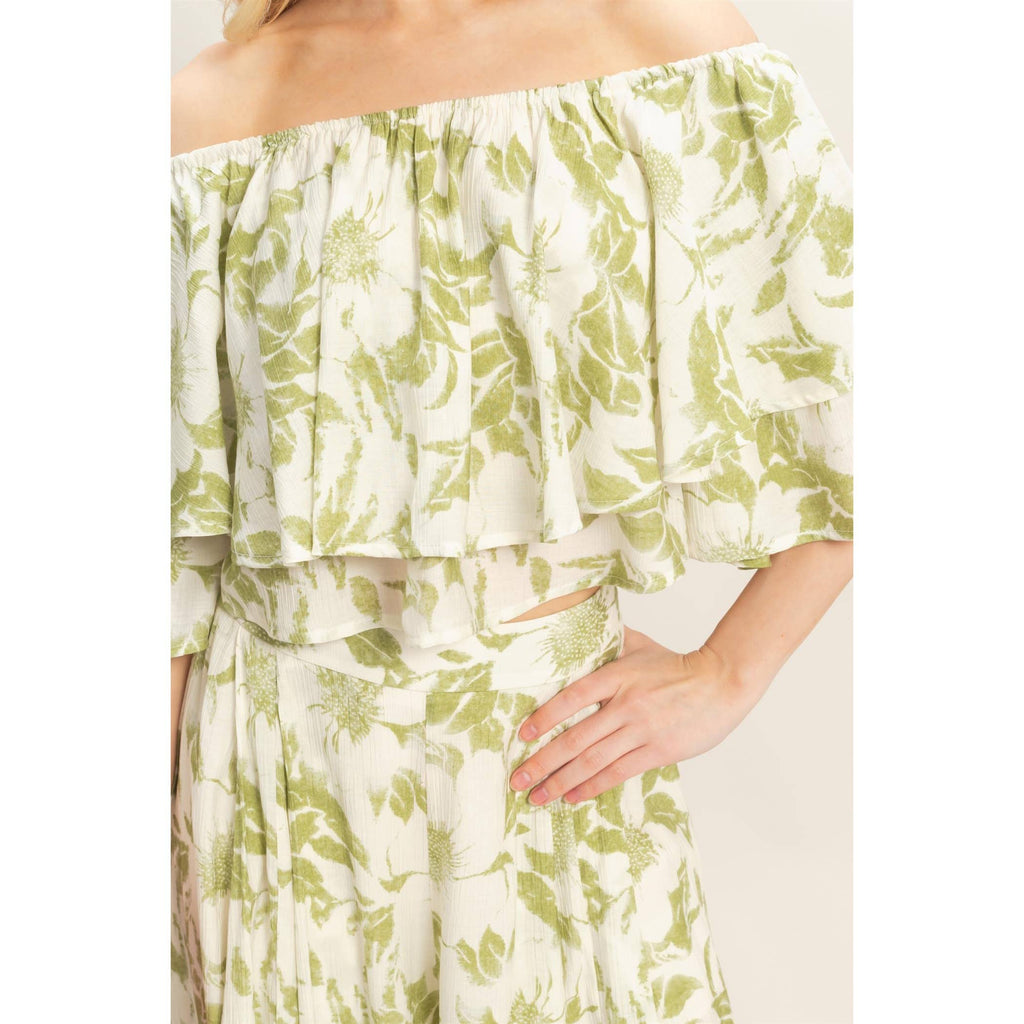 Floral Wide Leg Pants