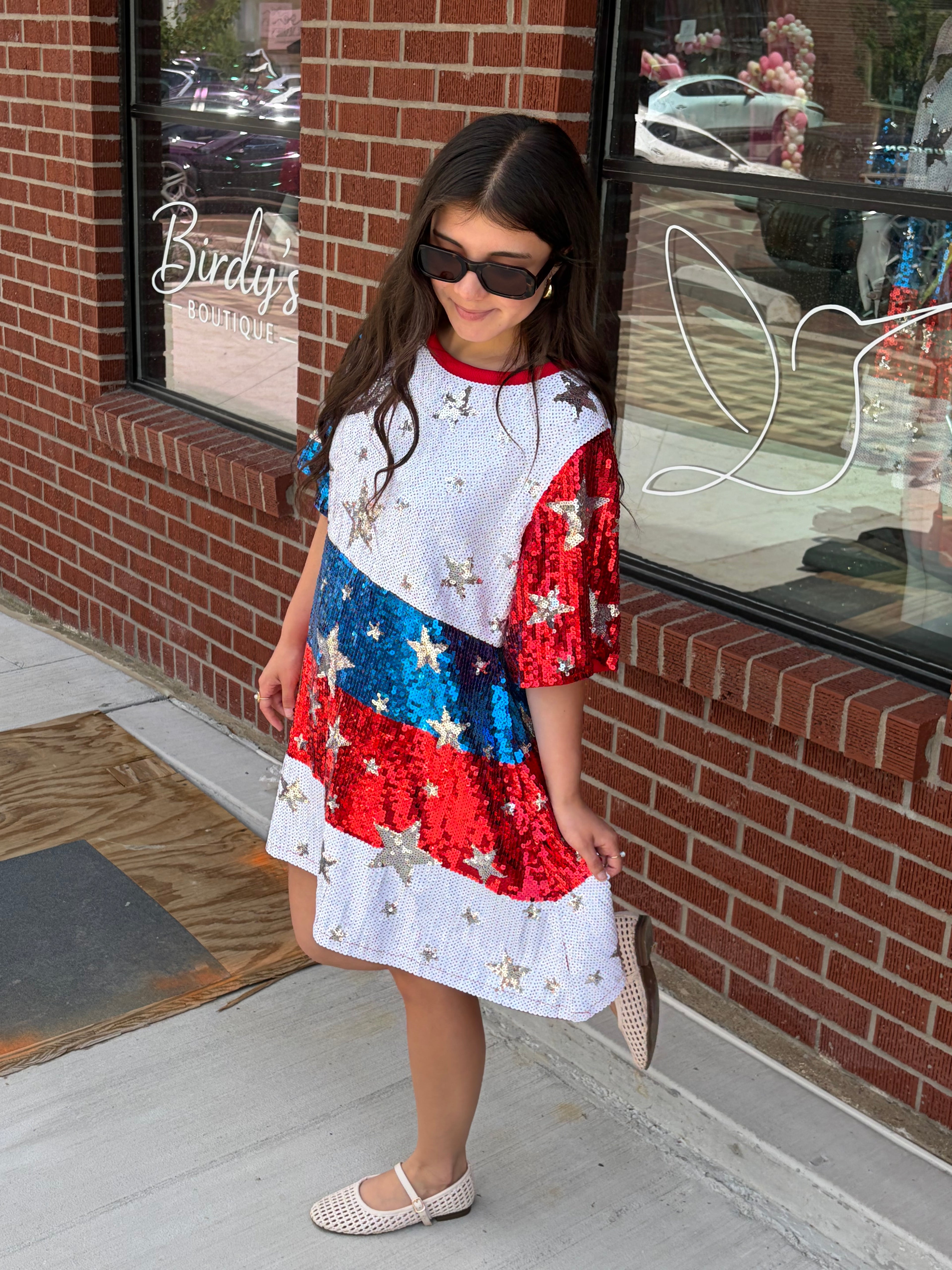 Stars & Stirpes Sequin Dress