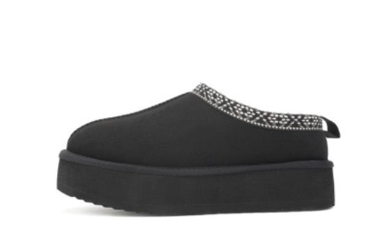 Eager - Black Platform Slip-on