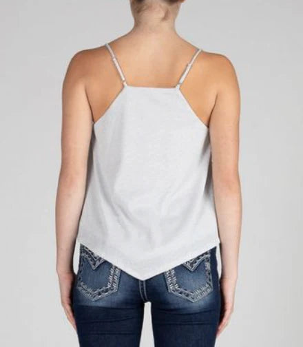 Multi Sequined V-hem Cami