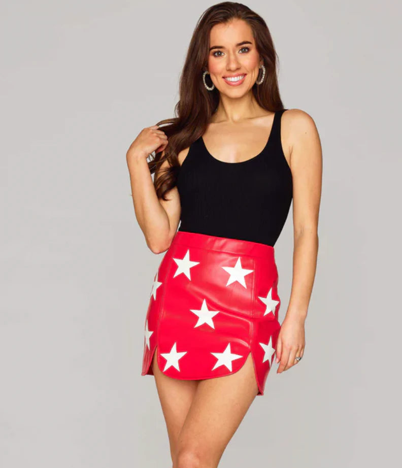 Starry Skirt - Red