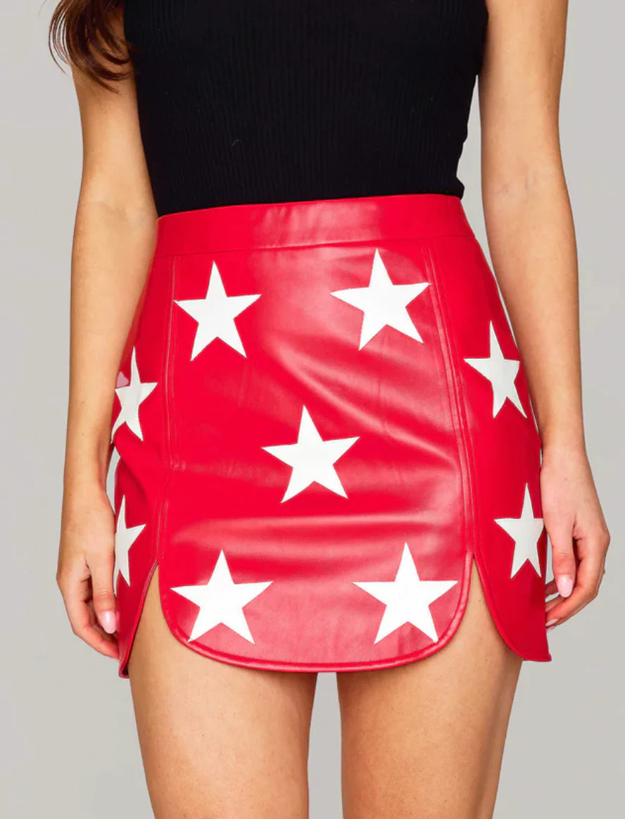 Starry Skirt - Red