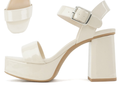 Macey Bone Chunky Heel