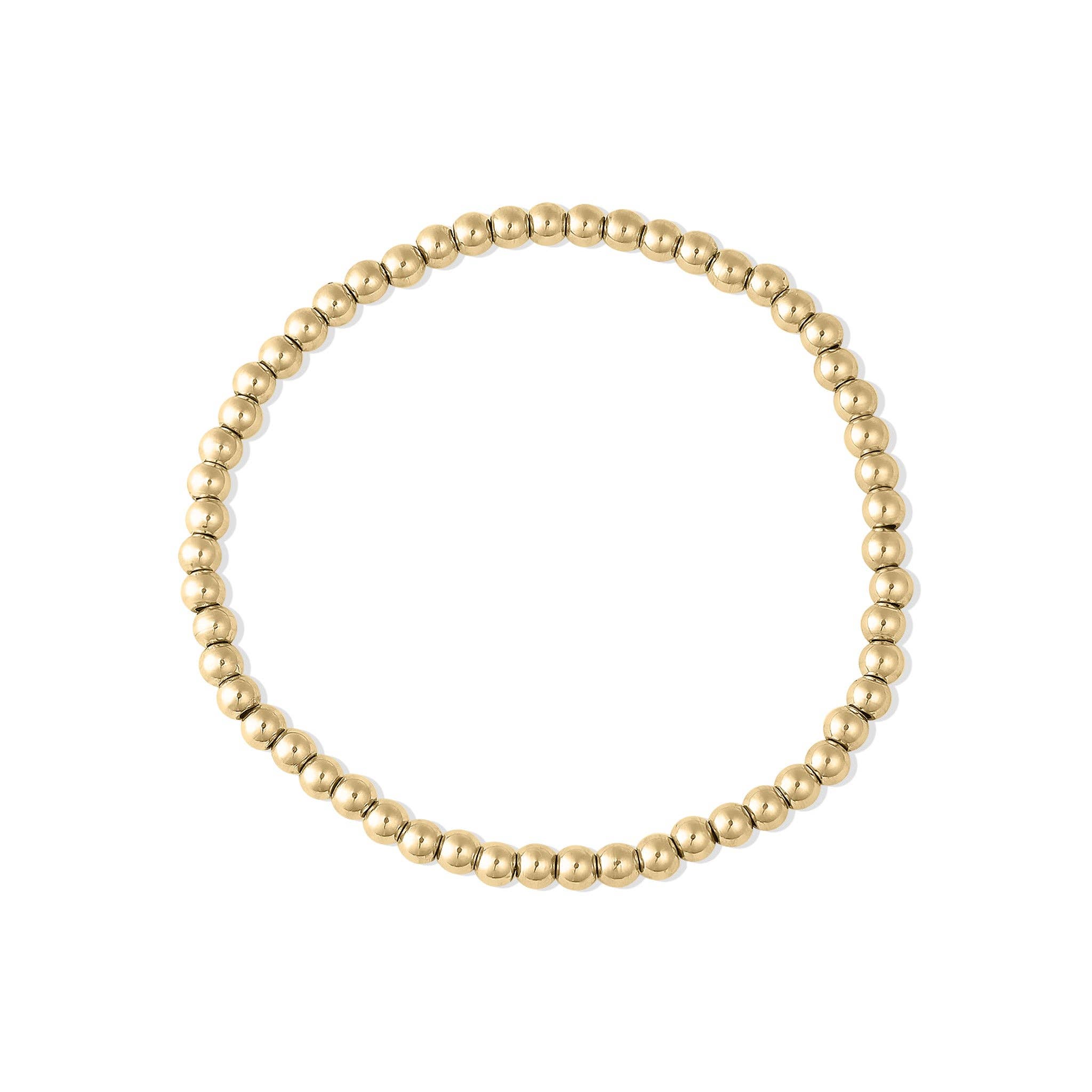 Gold Beaded Stretch Bracelet