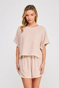 Embroidered Hem Top