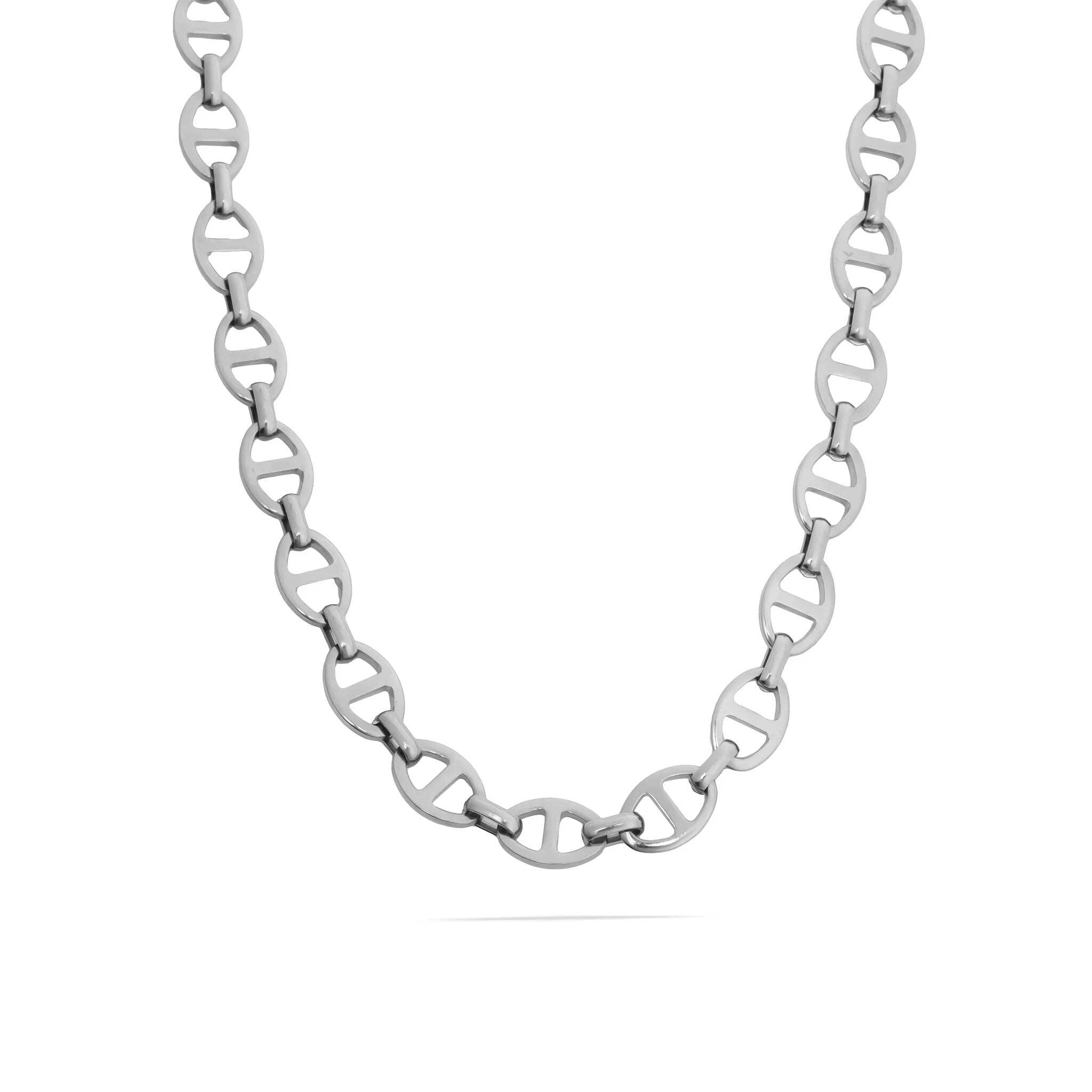 18K Gold PVD Stainless Steel Thick Oval Chain Necklace
