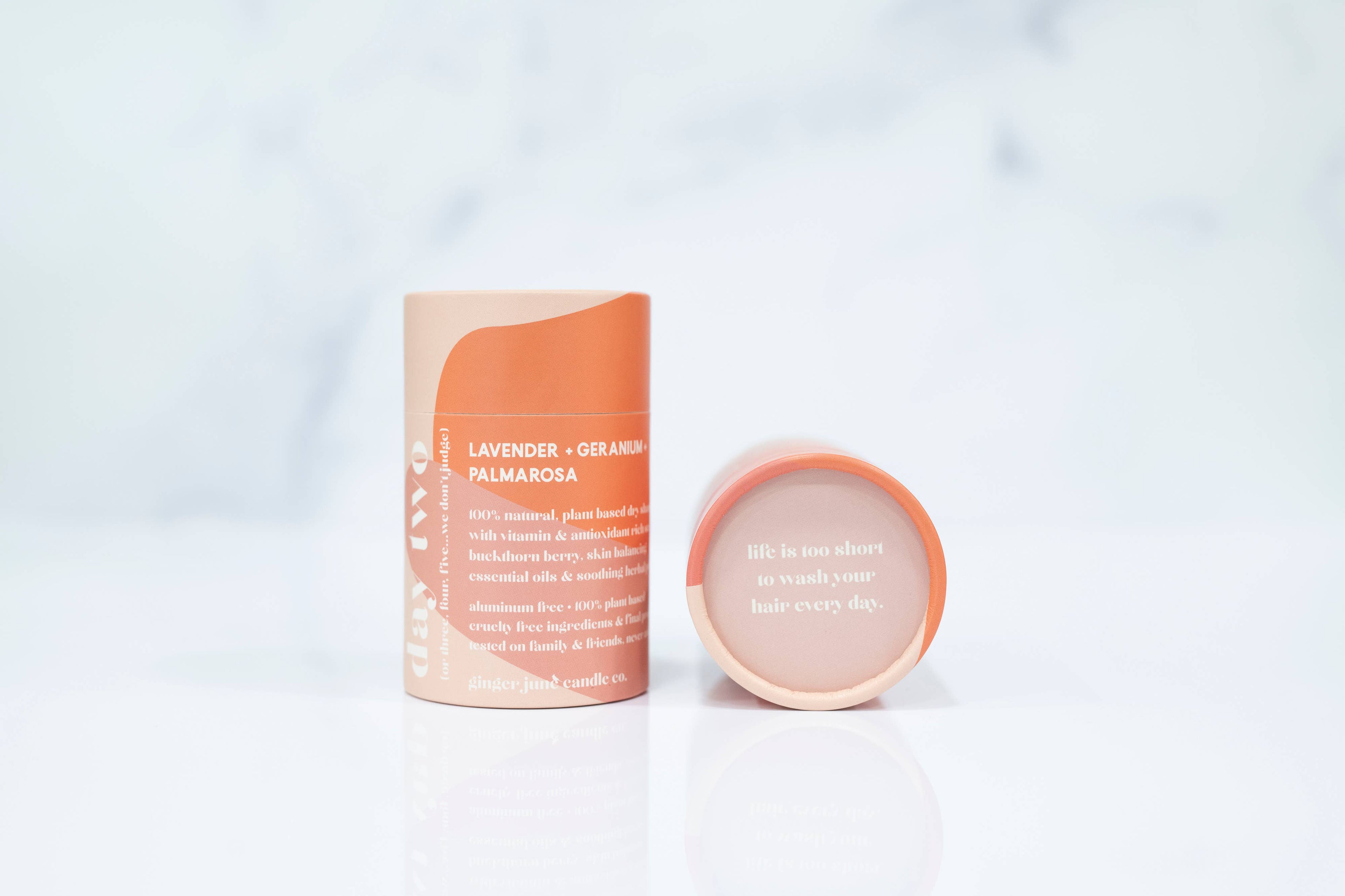 Day two • 100% natural dry shampoo