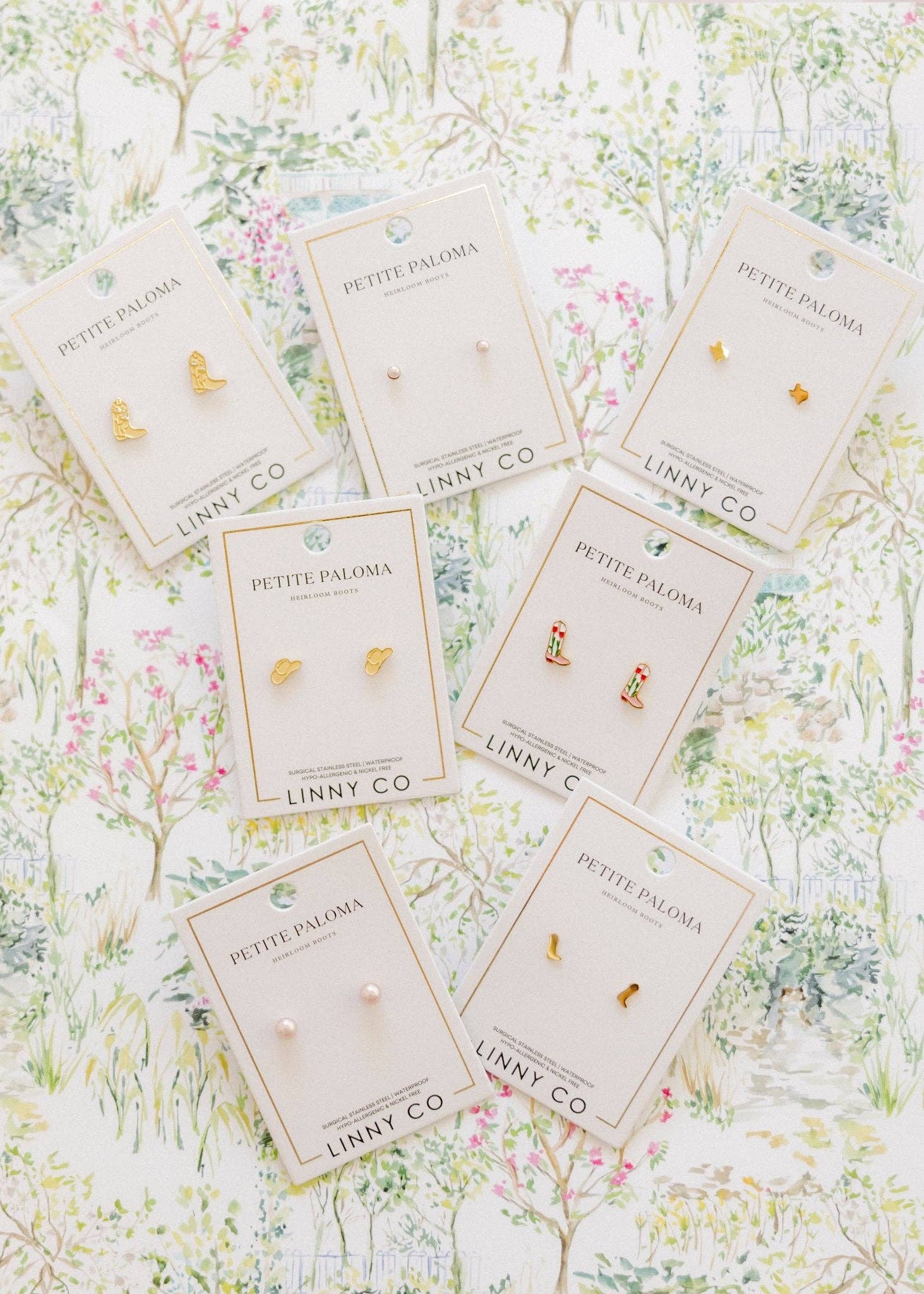 Screwback Stud Earrings - Cowgirl Hat