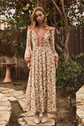 Plus Floral Print Midi Dress