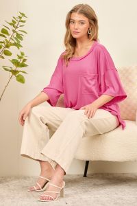 Baby Ribbed Boyfriend Shirt