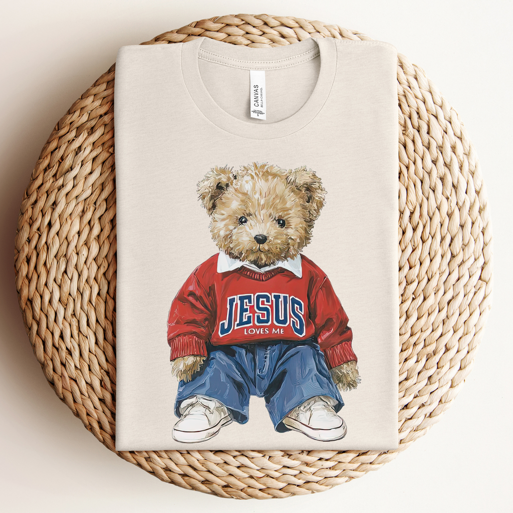 Jesus Teddy Bear Graphic Tee