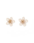 Monroe Statement Earrings - White