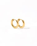 Huggie Earrings - Scarlett Hoop Gold 10mm