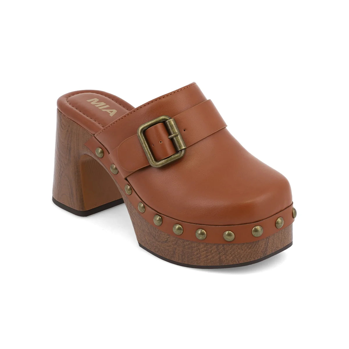 Larina - Cognac Clog Heel