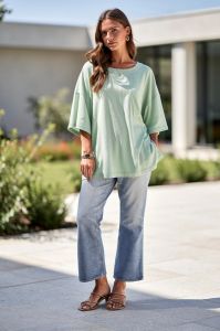 Baby Ribbed Boyfriend Shirt