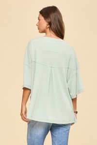 Baby Ribbed Boyfriend Shirt