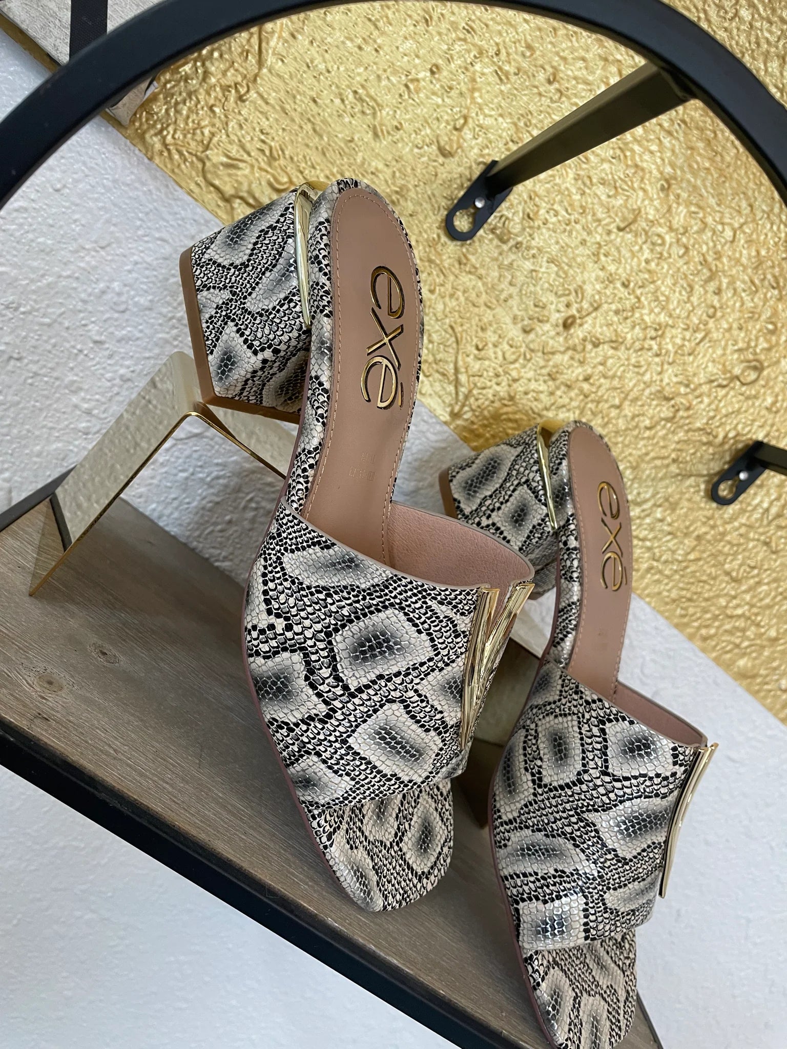 Snakeskin and Gold Slides