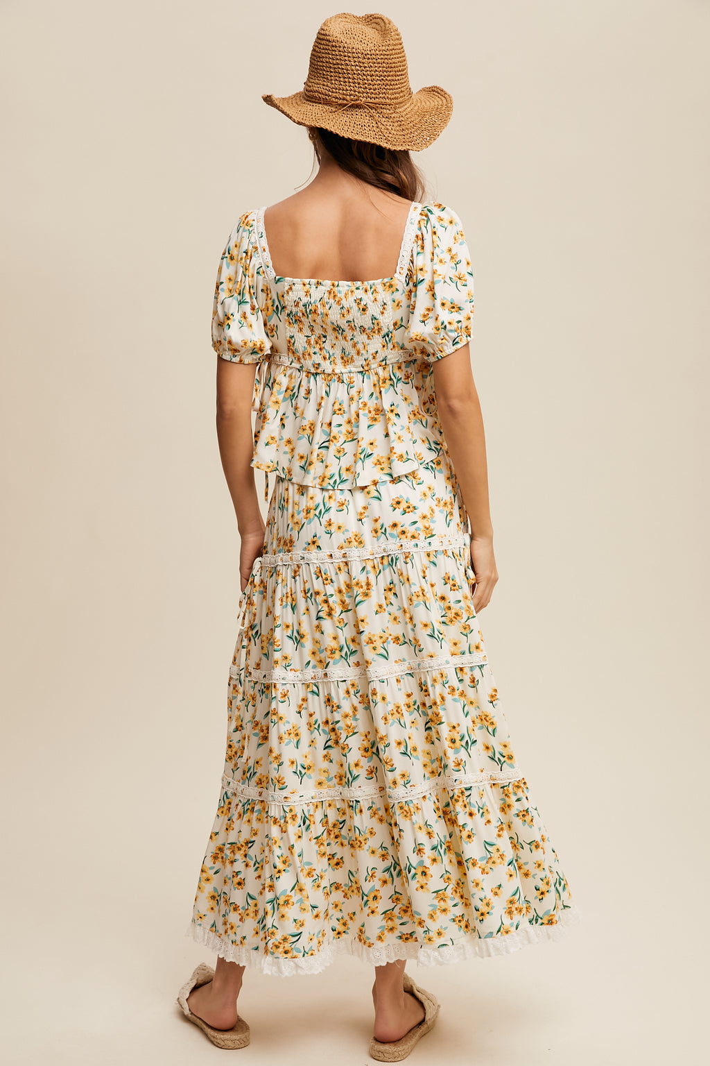 Flower Print Maxi Skirt